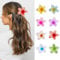 8 pcs Pinze per Capelli Fiori Clip,Donna Grande Clip,Colorati Mollette Capelli In Plastica Clip,Plastica Fermagli per Capelli Antiscivolo,Pinze per Capelli Donna Elegante,per le Donne Ragazze