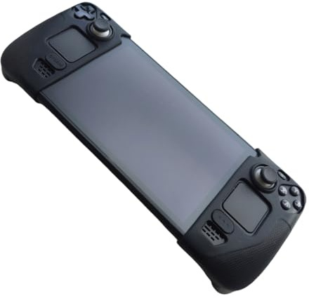 2024 Étui de Protection en Silicone pour Steam Deck/Protecteur de Couverture Antidérapant OLED Accessoires de Console de Jeu (Noir)