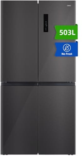 CHIQ CCD503NEIBE Réfrigérateur Américain Multi-Portes 503 L Inverter Compressor No Frost Multiple Airflow Care Space 70 pouces hauteur 27 pouces profondeur Classe Énergétique E