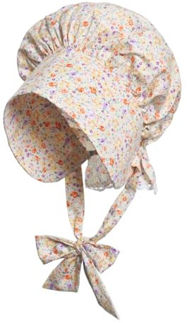 GRACEART Hut für Erwachsene, Damen, 99,99 % Baumwolle, viktorianischer Pionier, Prärie, Haube, Hut, N, S