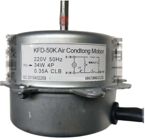 HUAYONGSS El Motor de Fan del Aire Acondicionado for el Aire Acondicionado Parte el Motor del Alambre de Cobre de KFD-50K 0010402289 34W