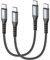 SUNGUY USB C to USB C Cable, 0.3m*2 PD 60W Type C to Type C Fast Charging Cable for iPad Pro 2020, MacBook Pro 2020, iPad Air 4, Samsung S20 S10 S9, Xiaomi, Pixel, Switch
