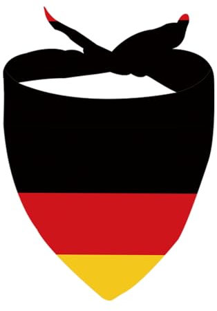 JXGZSO 1 Stück Deutschland Schal Deutschland Länderflagge Hund Bandana Deutsches Thema Hund Geschenk (Deutschland Bandana)