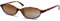 CHAOSELF Retro Ovale Sonnenbrille für Damen Trendige Leichte Schmale Schicke Cat-Eye 90er Kleine Vintage Brille UV400 Schutz