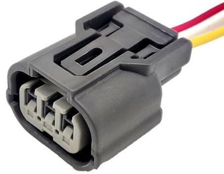 ningqonggongshi Kfz Sensorstecker Kompatibel Mit Civic 3-poligem Scheinwerfer-Zündspulenanschluss 6189-0968 6918-1833 Kurbelwellensensor K24 18AWG-Kabel