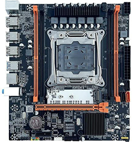 JANZU Carte MèRe X99 B85 LGA2011-3 4X DDR4 REG ECC RAM M.2 PCIE SATA3.0 Carte MèRe de Bureau pour Processeur E5 2650V3 2680V3 2620V3