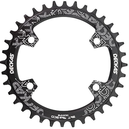 TANGSIYANG Platos para Bicicletas Plato Redondo 96BCD 32T 34T 36 38 40 42 96BCD, Plato de Dientes for Rueda de Cadena de Bicicleta(38T,Noir)