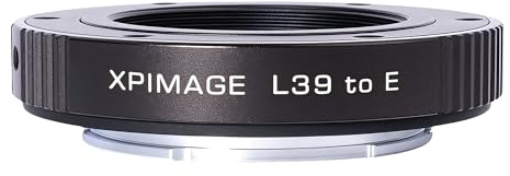 XPIMAGE Anello adattatore per attacco obiettivo compatibile con obiettivo con filettatura Leica L39 LTM per fotocamera Sony E A7M3 A7M4