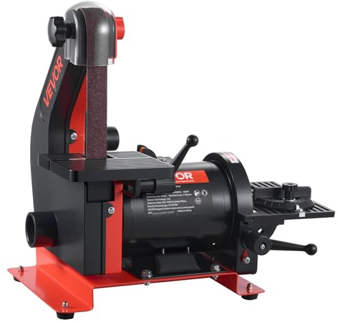 VEVOR 5 Disc Sander & 1 x 30 Belt Sander, 250W Benchtop Belt Disc Sanders Combo with 0-45° Adjustable Worktable & Dust Collection Ports for Woodworking, Furniture Refinishing, DIY Crafting