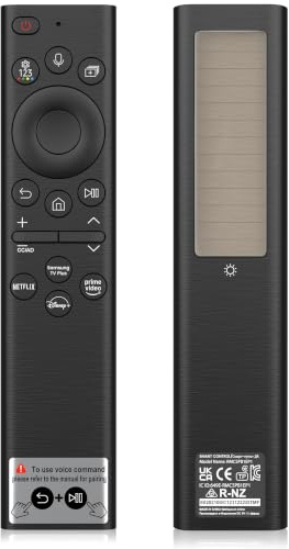 Telecomando vocale solare per TV Samsung, telecomando ricaricabile USB-C per Smart TV Samsung BN59-01385A 2025-2018
