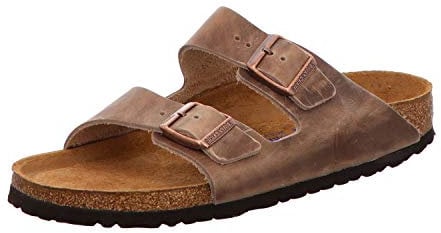 Birkenstock Classic ARIZONA Unisex-Erwachsene Pantoletten, Braun(tabacco Brown), 46 EU