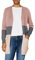 ONLY Onlqueen L/s Long Cardigan KNT Noos Gilet, Multicolore (Misty Rose Stripes:W. MGM/Cloud Pink Melange), 42 (Taille Fabricant: Large) Femme
