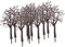 SM SunniMix 10pc Trunk 12cm Modell Bäume Zug Eisenbahn Gebäude Winter Landschaft HO OO