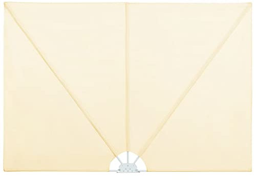 vidaXL Toldo de Terraza Lateral Plegable 400x200 cm Crema Patio Jardín Balcón