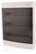 ‎Intratec Sicherungskasten Aufputz, IP40 – Verteilerkasten Gehäuse innen, Verteilerkasten mit transparenter Tür für Trockenraum-Installation, 3-reihig, 54 Module, 526 x 396 x 112 mm, Weiß
