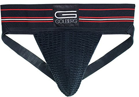 GOLBERG G Mens Jockstrap Underwear - Athletic Supporter - Adult and Youth Jock Strap, Black (Single Pack), Medium