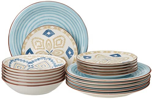 Tognana Casablanca, Servicio de Platos 18 piezas, porcelana multicolor