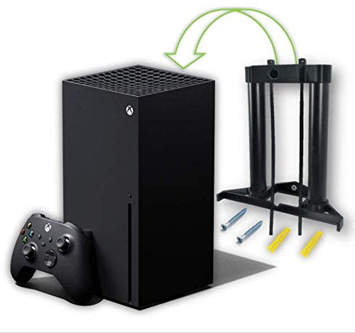 Xbox Series X Wall Mount Wall Bracket Floating Vertical Holder Hidden Black