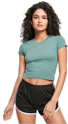 Urban Classics Ladies Stretch Jersey Cropped Tee paleleaf M