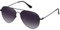WOWSUN Classic Polarized Sonnenbrille für Damen Herren mit Etui (Black Frame Grey Lens)