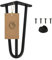 Moria Hairpin Leg 1 Stück | Möbelfüße, Tischbeine von 10 bis 80 cm | für Schrank, Hocker, Nachttisch, Couchtisch | Tischfüße mit Bodenschoner und Schrauben | 30 cm - 3 Streben (Metall, Schwarz)