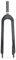 splumzer 1-1/8 26/27,5/29 3K T800 MTB-Gabel mit Fester Vollcarbon-Scheibenbremse 28,6 mm Threadless Straight Tube Superleichte Mountainbike-Vorderradgabel (26 Zoll)