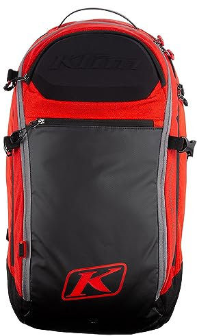 KLIM Krew technischer Schneemobil-Rucksack, 22 Stück, Feuerrot - Schwarz, Classic