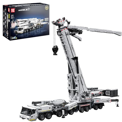 Mould King 17007 Technik Ferngesteuert LKW Kran Bausteine Groß Mechanischer LTM 11200 Kranwagen Klemmbausteine Für Erwachsene Und Kinder Ab 14 Jahren(8506 Teile)