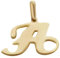 JC Schmuck | Buchstaben Goldanhänger | Anhänger 585 Gelbgold | Initialien Kettenanhänger inkl. Schmucketui Unisex 14 Karat | 3237 (Buchstabe A)
