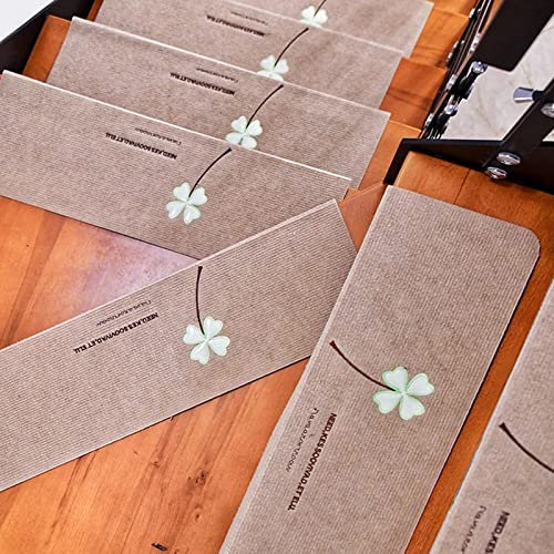 15Pcs Tappeti per Scale 22 x 55 cm, Tappetino per Scale, Tappetino Antiscivolo e Autoadesivo, Protezione per Interni, Luminoso tappetini Antiscivolo per Scale per Bambini, Anziani e Animali Domestici