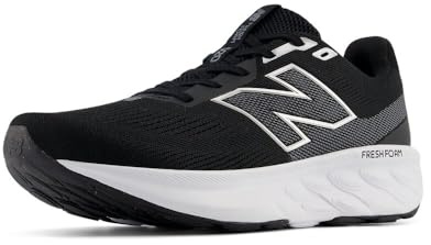 New Balance Men's Fresh Foam 520 v9 Running Shoes, Black/Castlerock/Silver Metallic, 12.5/M