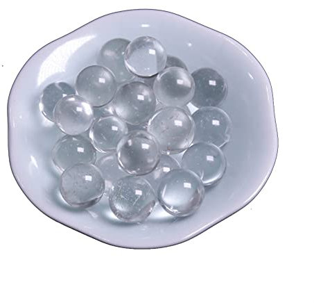 Collections de la maison Décoration d'intérieur, perles de rocaille rondes en cristal 15 mm Feng Shui Quartz clair boules de cristal naturel for cadeaux de décoration de mariage à la maison, pierres e