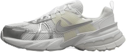 Nike W V2K Run, Sneaker Mujer, White Metallic Silver Platinum Tint, 38.5 EU