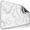 Sidorenko Tappetino per mouse da gaming, XXL, colore bianco, grande, 900 x 400 mm, antiscivolo, per gaming e ufficio, bordi senza frange, maxlvl large
