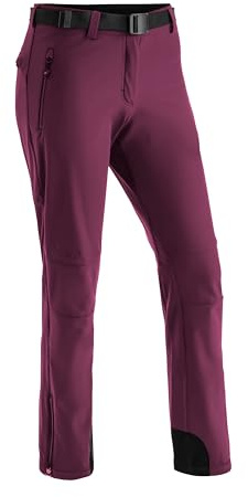 Maier Sports Tech Pants W Women's Softshell Trousers, Functional Outdoor Trousers, Breathable Hiking Trousers, Trekking Trousers with Warm Fleece Lining
