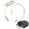 Microfono cardioide di ricambio per trasmettitore wireless Shure GLXD1+, condensatore, con connettore mini ta4f a 4 pin XLR, borsa da trasporto rigida, beige