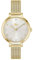 Lacoste Uhr mit DREI-Zeiger-Quarzwerk für Damen Kollektion RIGA mit Goldfarben Edelstahl-Mesh-Gliederarmband - 2001401