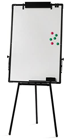 Tableau Blanc Effacable sur Pied,Tableaux Blancs Magnetique Chevalet de ConféRence,Hauteur Réglable Avec Support, Effaçable à Sec, Maison/Bureau