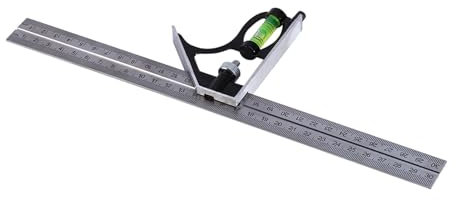 Verstellbares Kombinationswinkel-Set für Ingenieure mit 300-mm-Edelstahllineal für Genaue Holzbearbeitungsmessungen