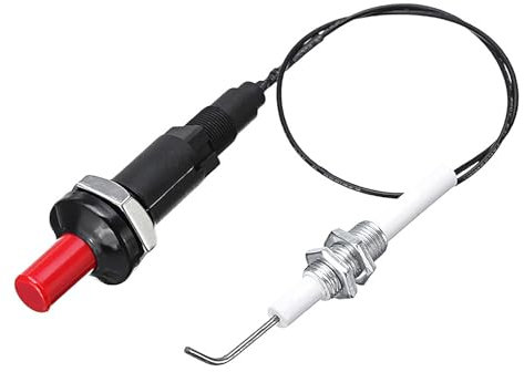 CYMYGS Piezo Spark Igniter Ignition, Propane Push Button Piezo Ignition Kit Threaded Electrode for Bbq Grill Fireplace Heater Kitchen Practical Accessories, Outdoor Cooking, Fireplace, Heater