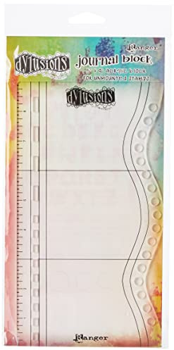 Ranger Dylusions Journaling Block, Synthetic Material, Transparent, 26.8 x 14.5 x 0.4 cm