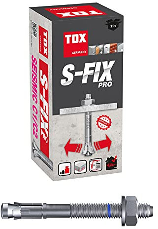 TOX 4010219 Bullone Ancoraggio S-Fix PRO M10x135x55 mm, 25 pz, 04010219