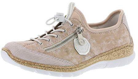 Rieker N4263 Damen Slipper, rosa, EU 39
