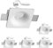 ledscom.de Gips Einbaustrahler GIDS DIY inkl. GU10 Lampe je 609lm weiß 5er Set 3-Stufen Dimmen ohne Dimmer mit Lichtschalter