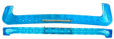 LIUHUO Schlittschuh-Schutz, Soaker & Handtuch, Geschenk-Set, Schlittschuh-Schutz und weiche Schlittschuh-Abdeckungen für Eiskunstlauf oder Hockey, blau