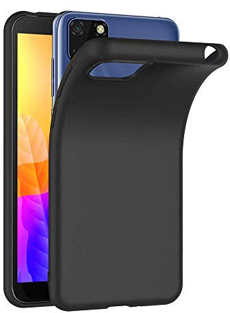 COPHONE Hülle kompatibel mit HUAWEI Y5P 2020 , Schwarz Silikon Schutzhülle für HUAWEI Y5P Case TPU Bumper HUAWEI Y5P Handyhülle