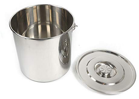 Aohuada Pentola da zuppa per verdure a induzione, coperchio in vetro, 20 l, per tutti i tipi di piani cottura grandi