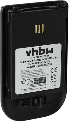 vhbw Akku Ersatz für 0486515 | 3BN78404AA, 660190/R1A, 660190/R1AA für schnurlos Festnetz Telefon (900mAh, 3,7V, Li-Ion)