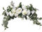 SZSYLM Hochzeitsbogen-Blumen, Rose, dekorative Blumen-Girlande für Lintel, 76,2 cm, künstliche Eukalyptusblätter, Blume für Tür, Fenster, Heimdekoration