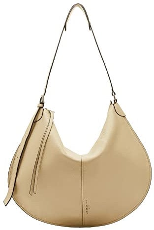 Liebeskind Berlin Damen Naomi Heavy Pebble Hobo L, Oat, Large (HxBxT 41.3cm x 51.7cm 0.5cm) EU